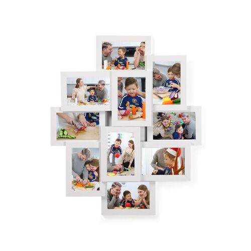 Homestoreking Fotolijst Collage - Wit - 10 x 15 cm - Set van Tien