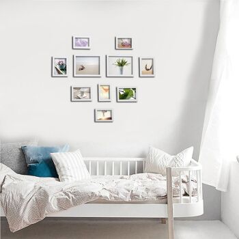 Cadre Photo Homestoreking - Blanc - Lot de 10 5