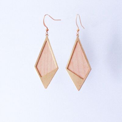 Sierra Losange earrings in sycamore