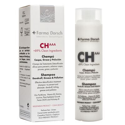 CH AAA ANTI-DANDRUFF, ANTI-GREASE AND ANTI-POLLUTION SHAMPOO - + 89% Clean Ingredients