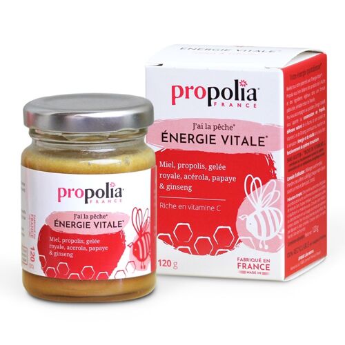 Énergie Vitale® - Miel, Propolis, Gelée Royale, Acérola, Papaye & Ginseng - 120 g