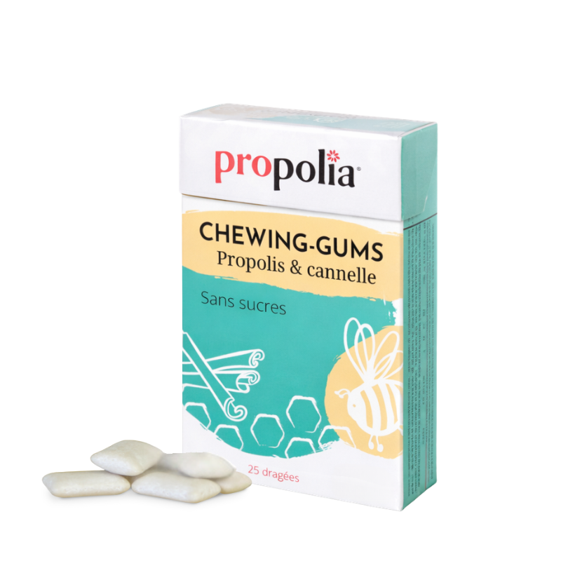 Chewing gum - Propolis & Cinnamon - Display of 20 boxes