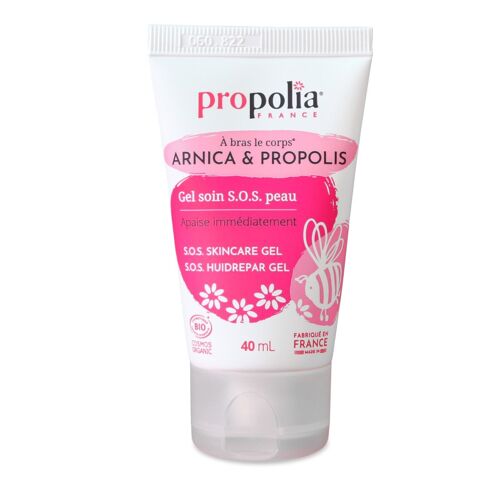 Gel soin SOS peau certifié COSMOS ORGANIC - Arnica & Propolis - 40 ml