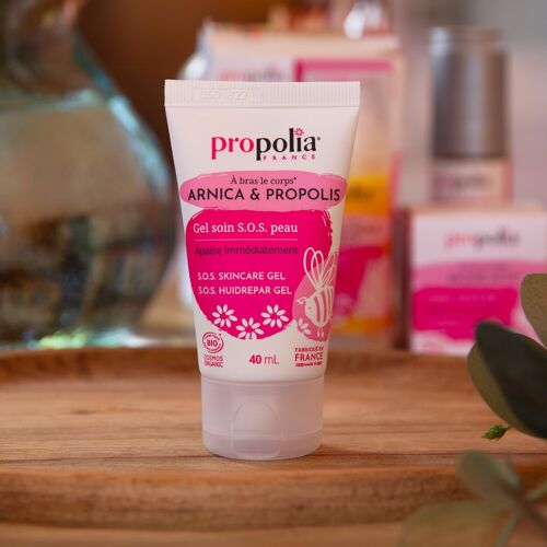Gel soin SOS peau certifié COSMOS ORGANIC - Arnica & Propolis - 40 ml