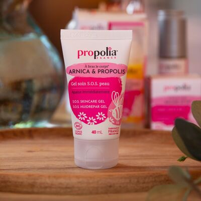 COSMOS ORGANIC zertifiziertes SOS-Hautpflegegel – Arnica & Propolis – 40 ml