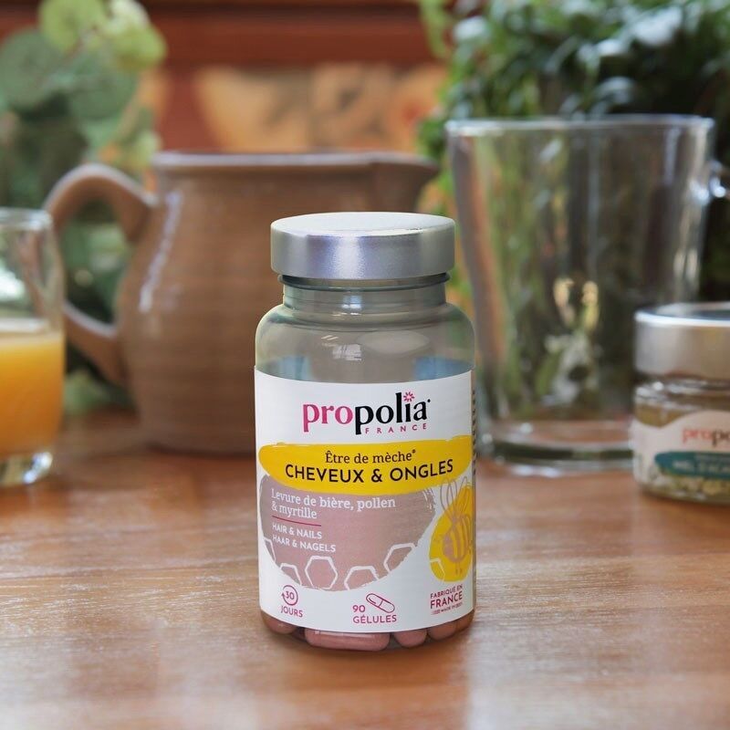 Kapseln für Haare und Nägel – Bierhefe, Pollen und Blaubeere – 90 Kapseln