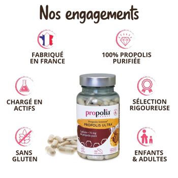 Gélules de propolis -  100% Propolis purifiée - 120 gélules 4