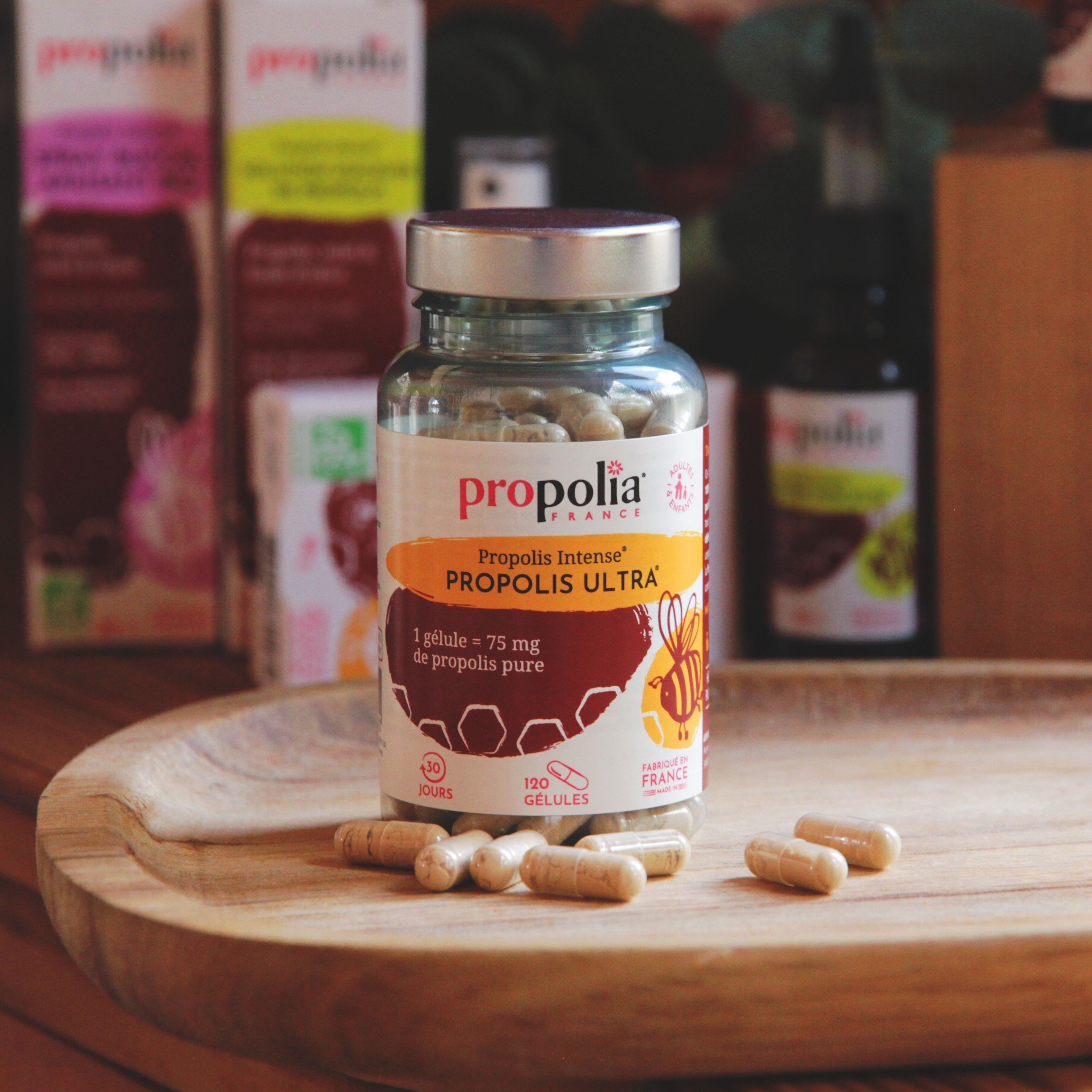 Propolis capsules - 100% Purified Propolis - 120 capsules