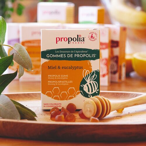 Gommes de Propolis® au Miel & Eucalyptus - 45 g