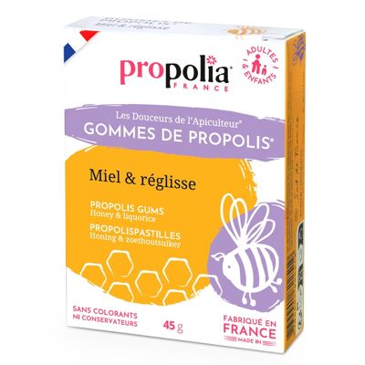 Gomme Propoli® con Miele e Liquirizia - 45 g