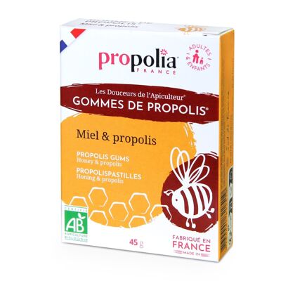 Gomme Propoli® Biologiche con Miele - 45 g
