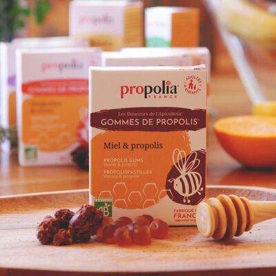 Chicles de Propolis® Orgánicos con Miel - 45 g