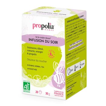 Infusion du soir - Guimauve, tilleul, romarin, oranger & propolis - 20 sachets 6