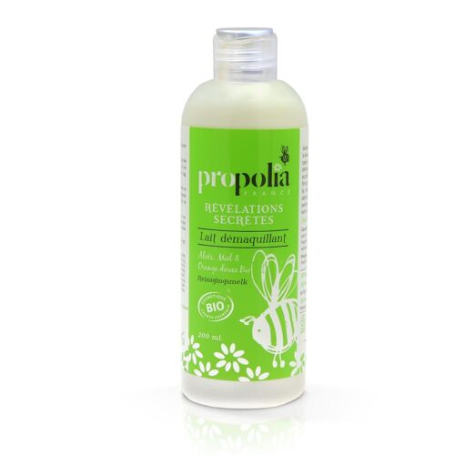 Lait démaquillant Bio - Aloe vera, Miel & Orange douce - 200 ml