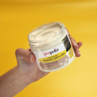 Maschera per capelli certificata biologica - Miele, Karité e Avocado - 200ml