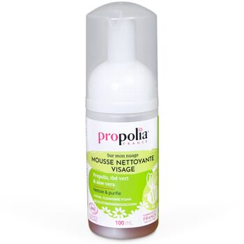 Mousse nettoyante visage certifiée COSMOS ORGANIC - Propolis, Thé Vert & Aloe Vera - 100 ml 6