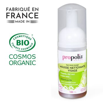 Mousse nettoyante visage certifiée COSMOS ORGANIC - Propolis, Thé Vert & Aloe Vera - 100 ml 7