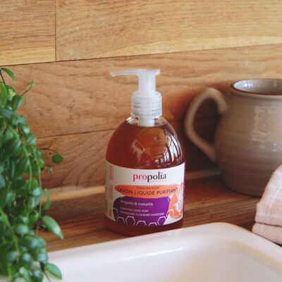 Sapone Mani Liquido Purificante - Propoli, Olio d'Oliva e Rosmarino