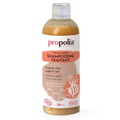 Shampoing traitant certifié Bio - Propolis, Miel, Argile & Cade - 200 ml