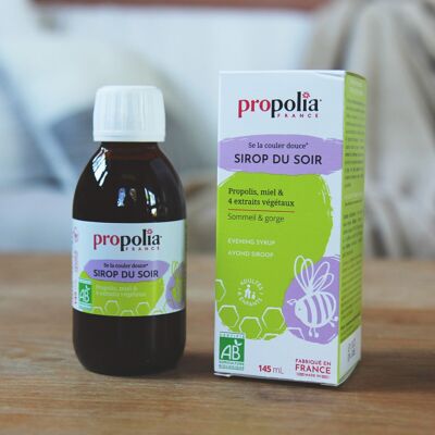 SIROP DU SOIR BIO - Propolis, Miel & 4 extraits de plantes - 145 ml