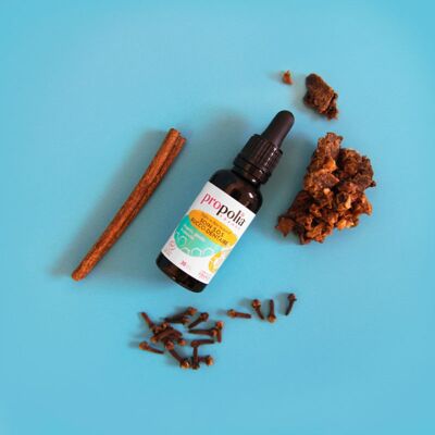 Cuidado bucal certificado S.O.S COSMOS NATURAL - Propóleo, Miel, Clavo, Canela y Romero - 30ml