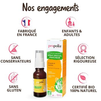 Spray gorge doux Bio - Propolis & Menthe - 20 ml 4