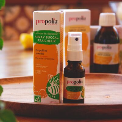 Sanftes Bio-Halsspray – Propolis & Minze – 20 ml