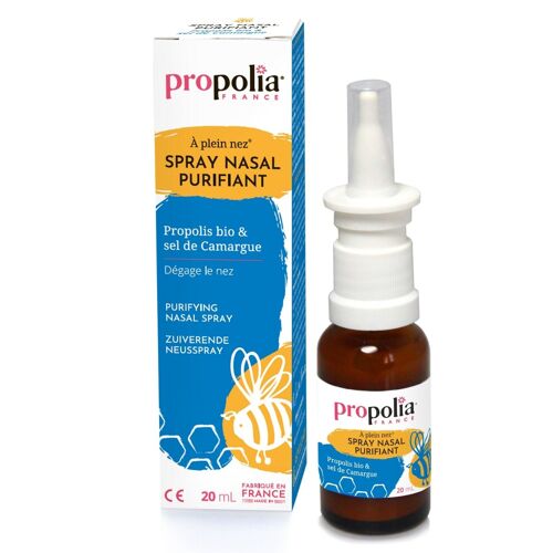 Spray nasal purifiant - Propolis,  Sel de Camargue, Thym & Eucalyptus  - 20 ml