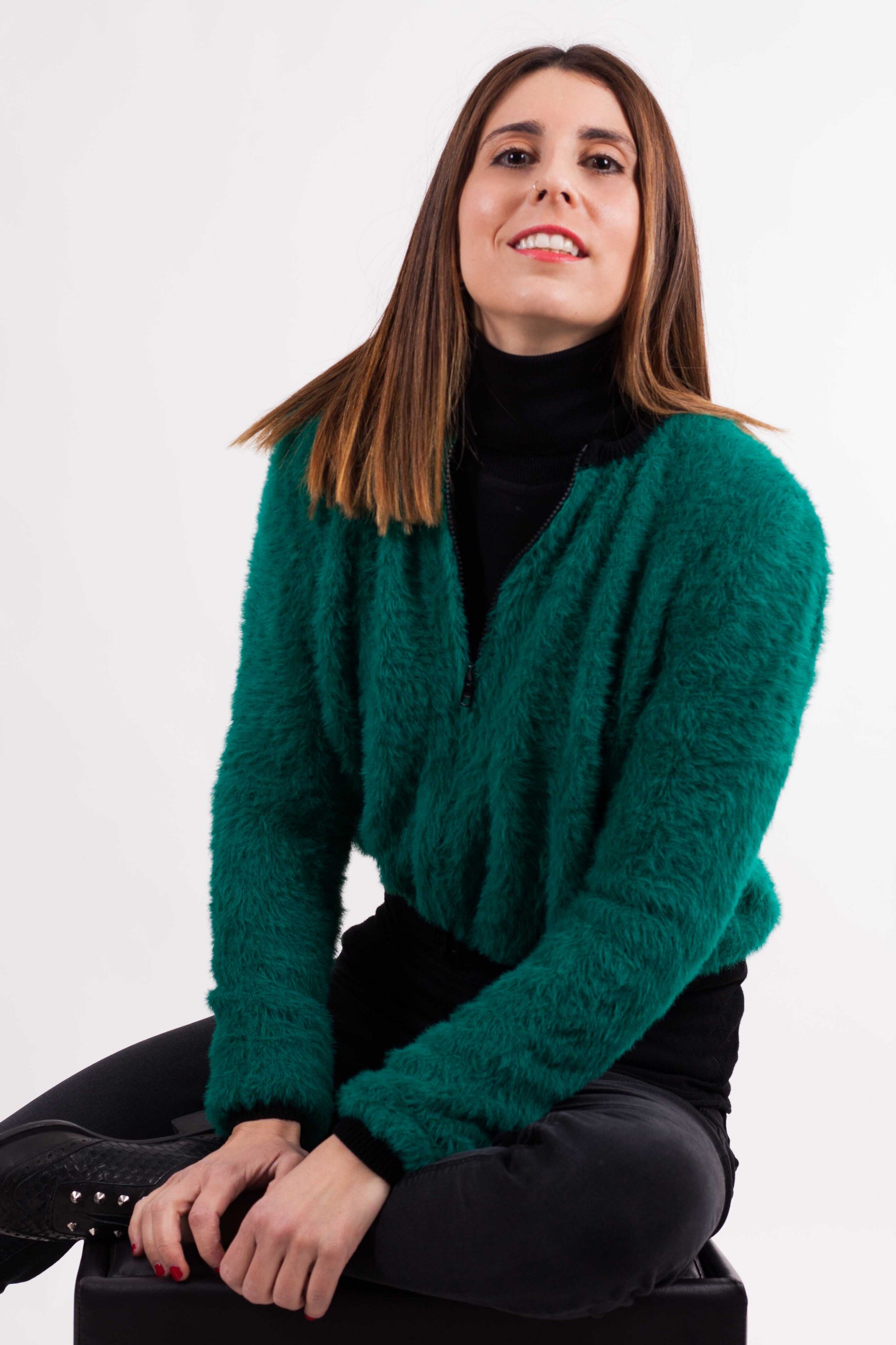 Trendige Sportjacke - L - GRÜN