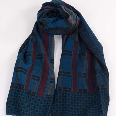 Foulard en laine Philadelphia - BLEU