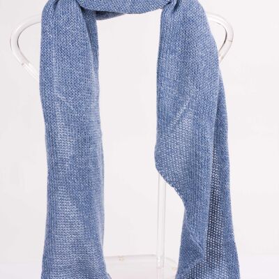 Venere Blue Wool Shawl