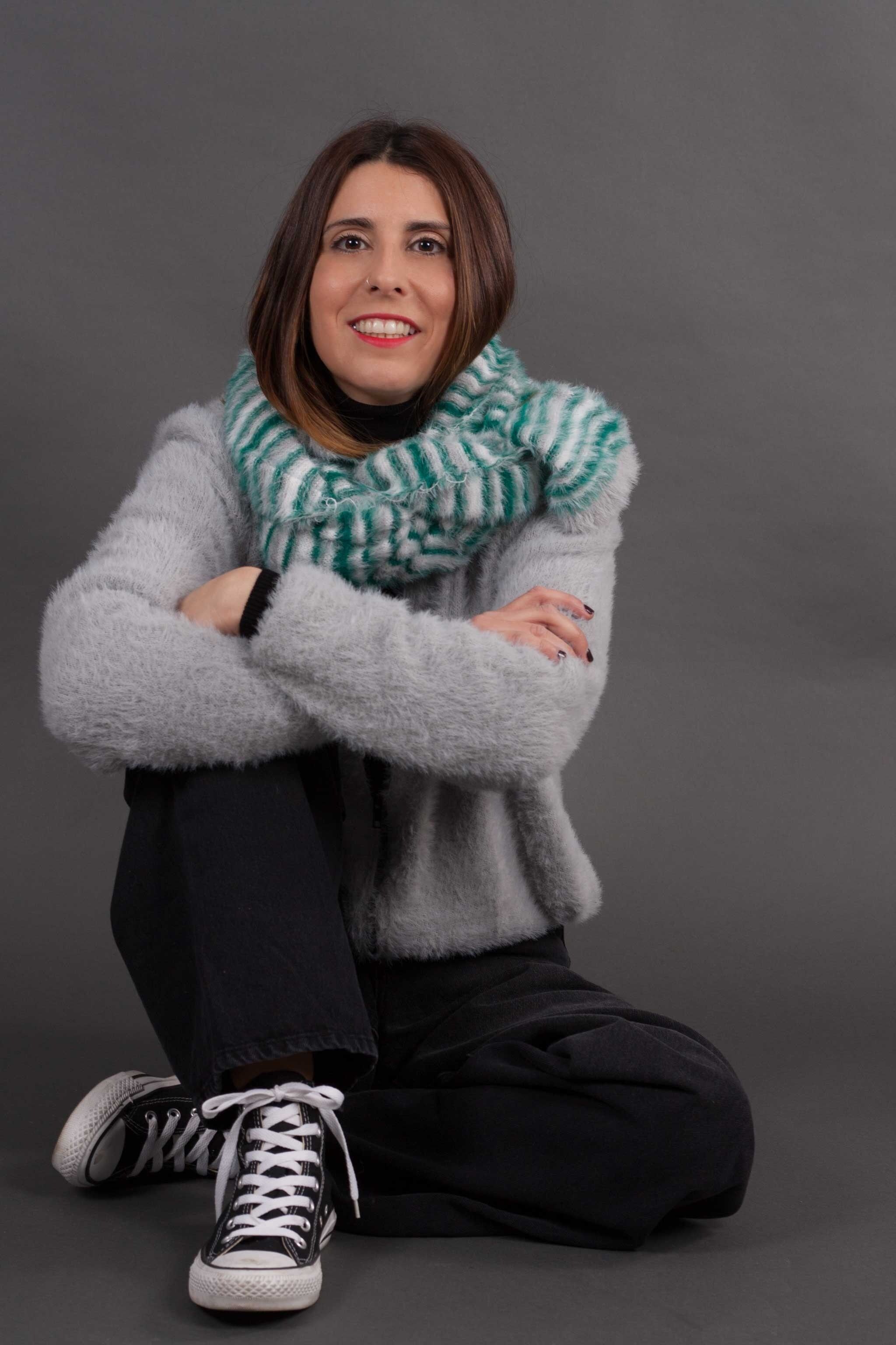 Trendiger Streifenschal