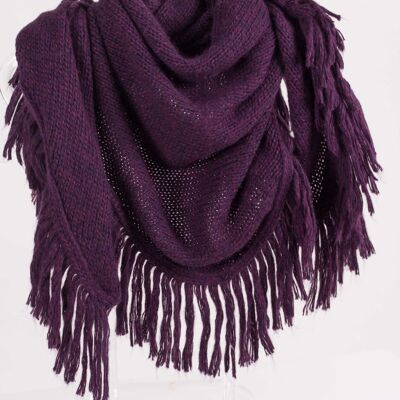 Pico Wool Scarf - AUBERGINE