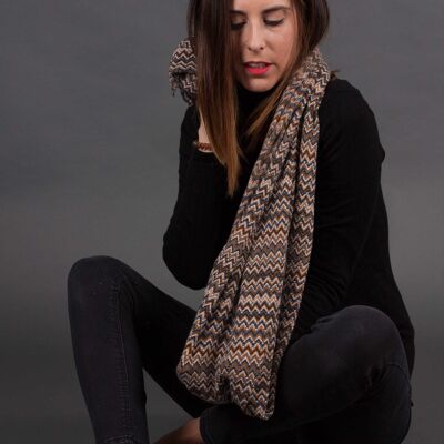 Ekinar Wool Scarf - BROWN