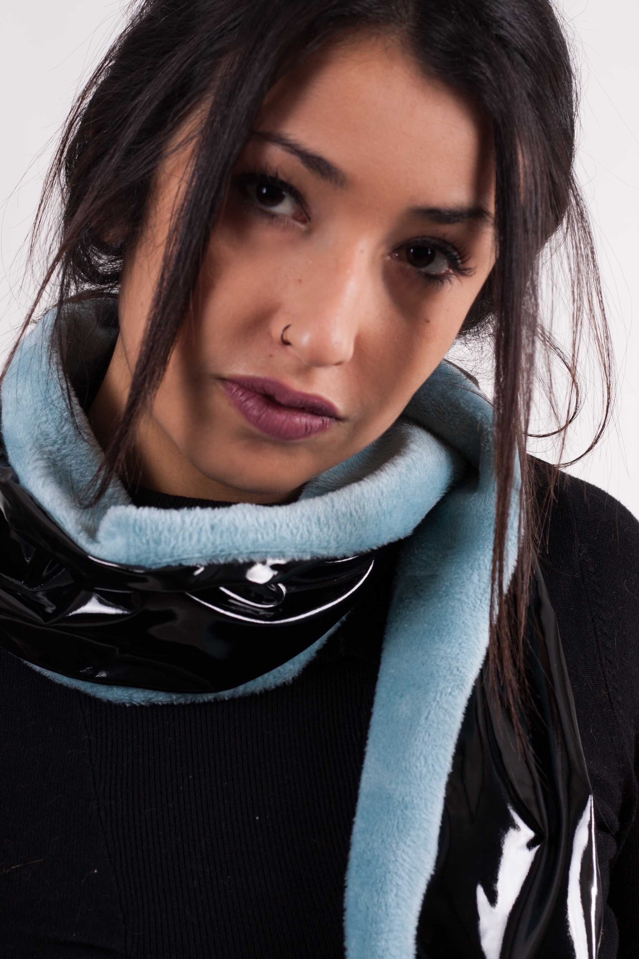 Glitzer-Kristall-Schal - BLAU