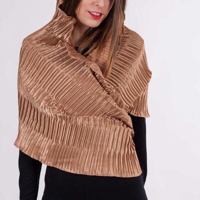 Pleated Party Stole - GOLD