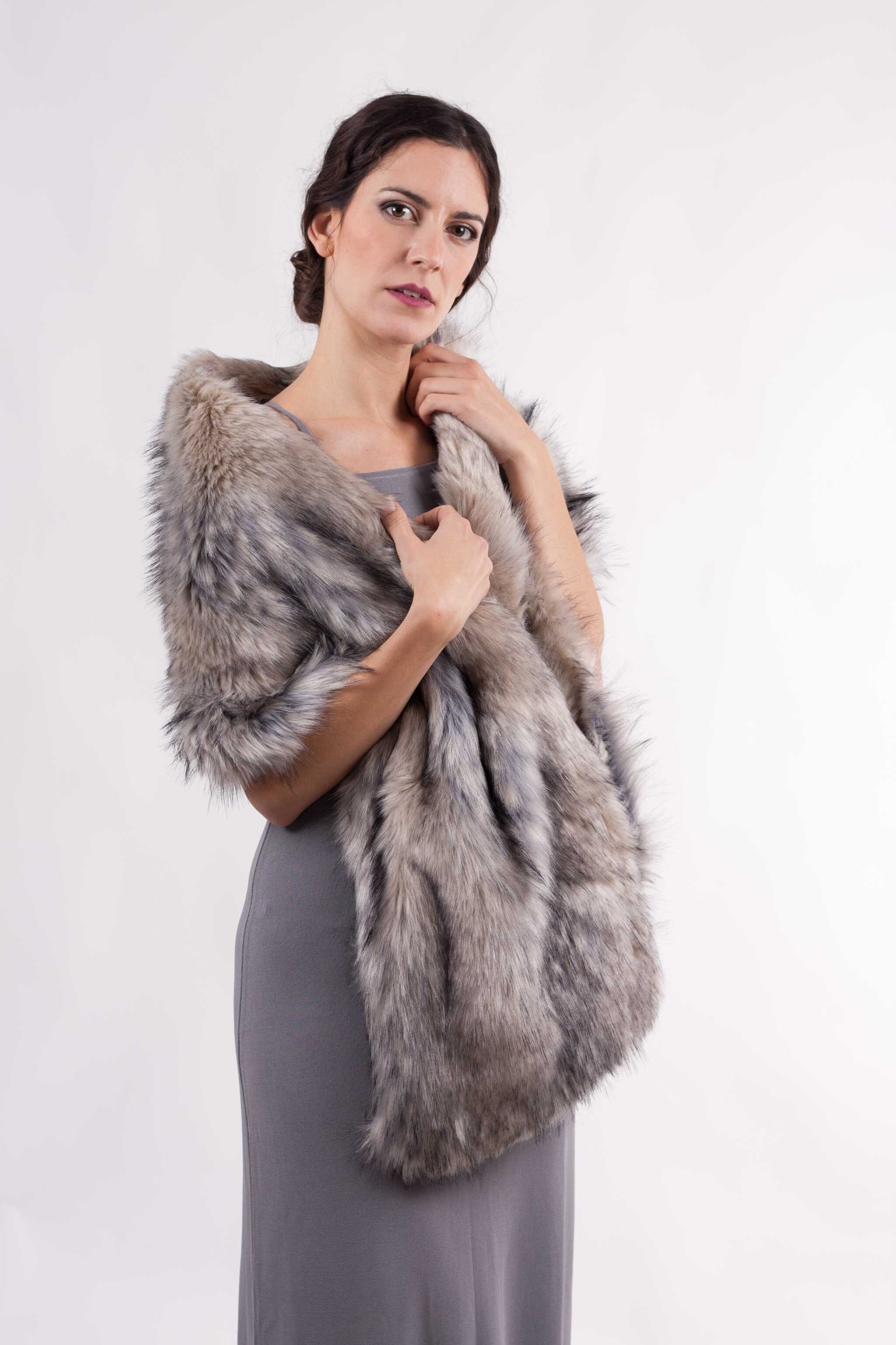 Partystola aus Kunstleder - GRAU