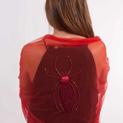 Tulle Ants Shawl - RED