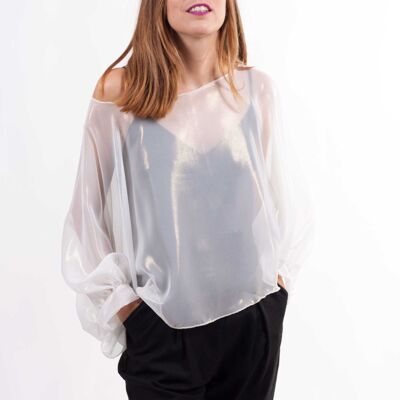 Irisé Gold Party Cape - WHITE