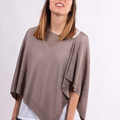 Poncho Abril - BROWN TAUPE