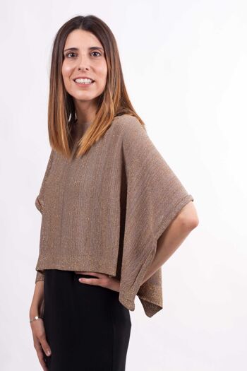 Poncho Abril Lurex - ARGENT 6