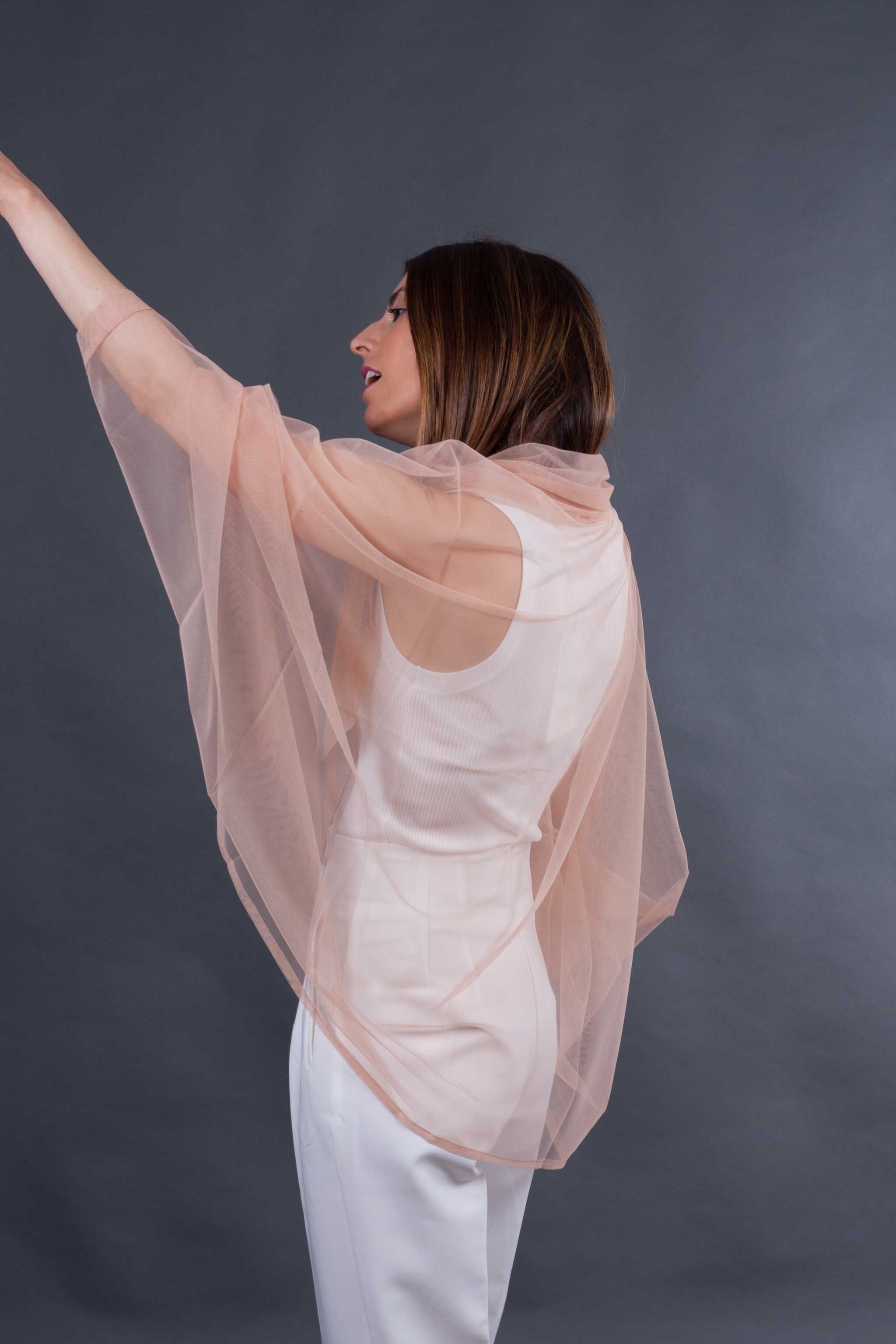 Prinzessin Tüll Partyjacke - NUDE