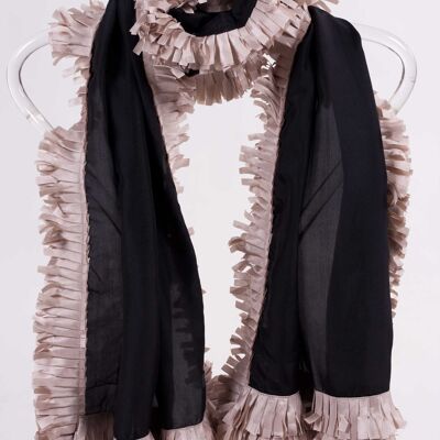 Fringe Silk Scarf