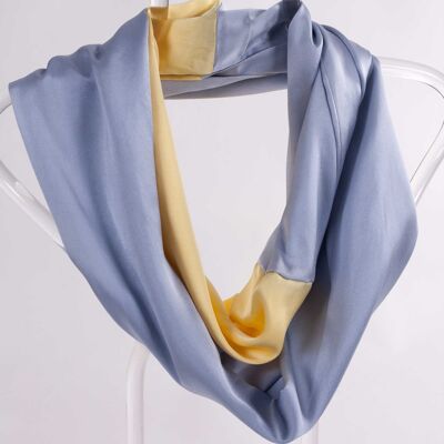 Two-tone Natural Silk Collar