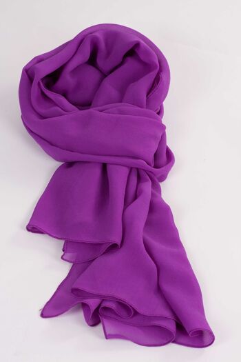 Etole Georgette en Soie - VIOLET 3