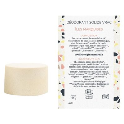 Solid deodorant - Marquesas Islands bulk format