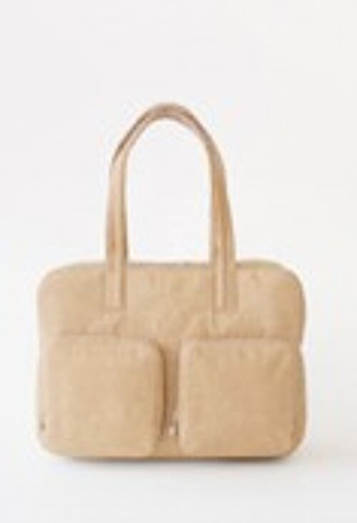 SIWA overnight bag
 , BROWN/BEIGE