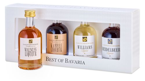 BEST OF BAVARIA - LANTENHAMMER Liqueure Heidelbeer Liqueur 25 %, Williams Liqueur 25 %, Kaffee Liqueur 25 %, Walnuss Liqueur 30 %