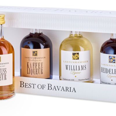 BEST OF BAVARIA - LANTENHAMMER Liqueure Heidelbeer Liqueur 25 %, Williams Liqueur 25 %, Kaffee Liqueur 25 %, Walnuss Liqueur 30 %