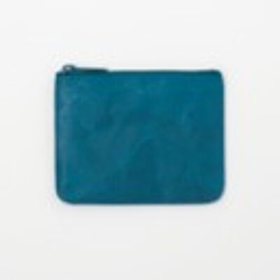 SIWA coin case wide , DARK GREEN